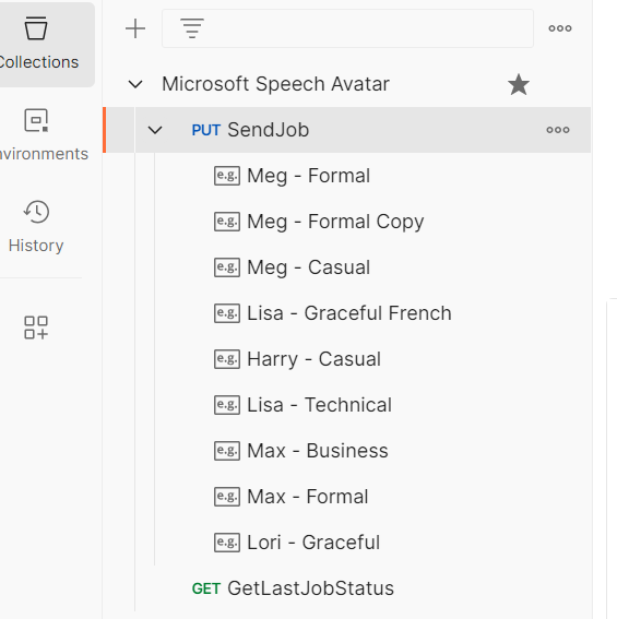 Postman collection methods