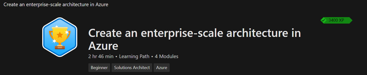 Azure Enterprise Scale Cheat Sheet